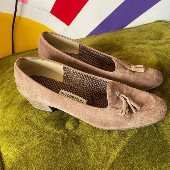 Vintage Outdorables by Danielle Green Size 7.5 EUC! Suede 007 - Picture 1 of 11